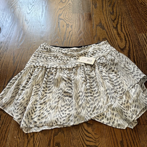 NEW $345 Ramy Brook Women's Textured Leopard Renly Mini Skirt silk size 10 - Picture 4 of 8